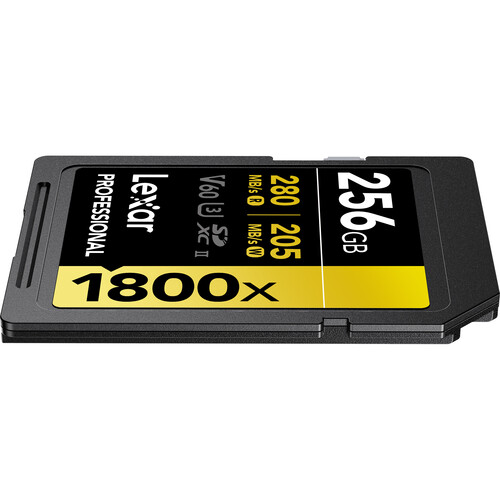 Lexar 256GB Professional 1800x UHS-II SDXC - 4